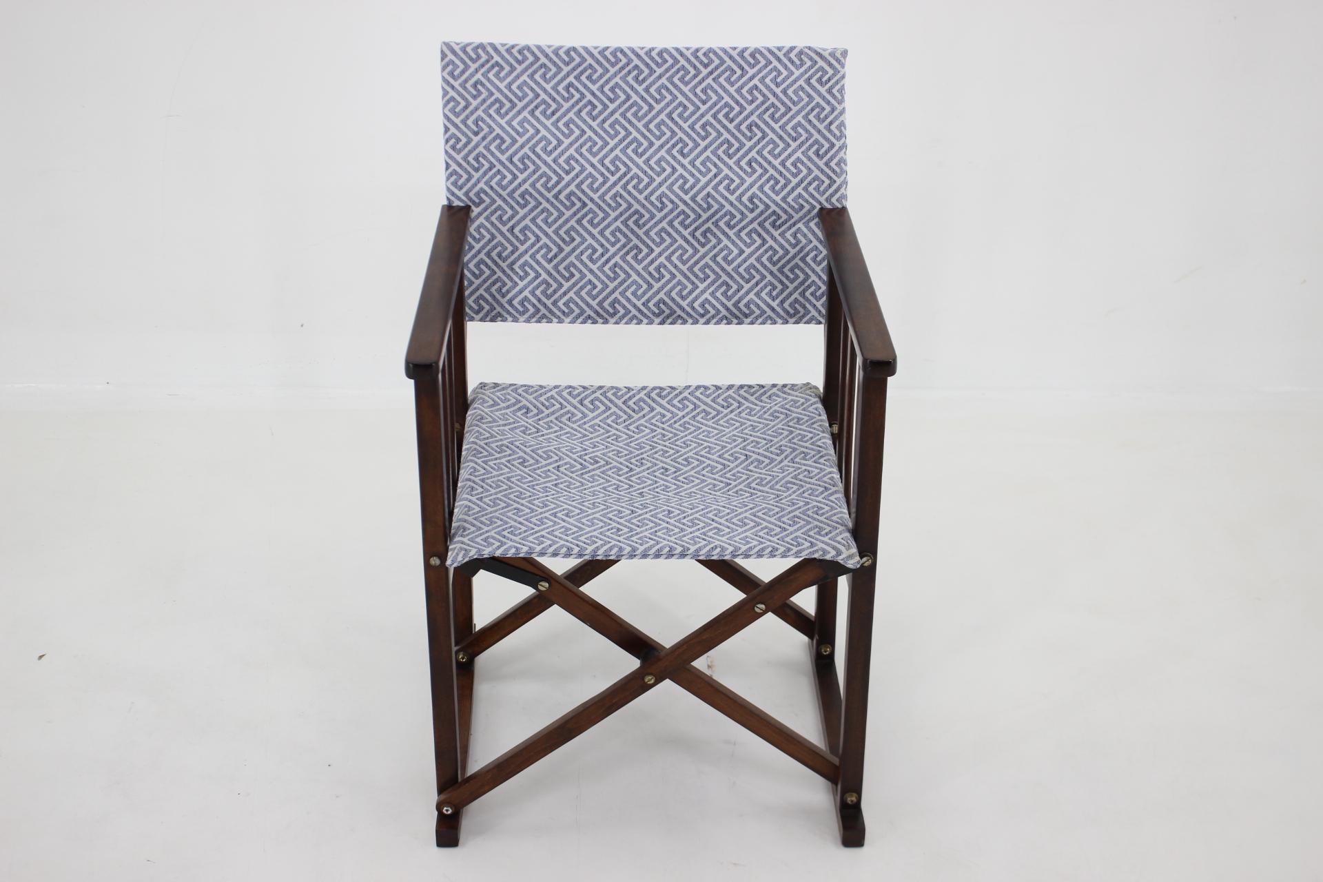 Fabric 1970 Folding Director's Chair, Europe For Sale