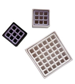 1970 Franco Bucci Pesaro Italienischer Keramik Aschenbecher _ 3er Set