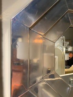 1970 French mirror in steel