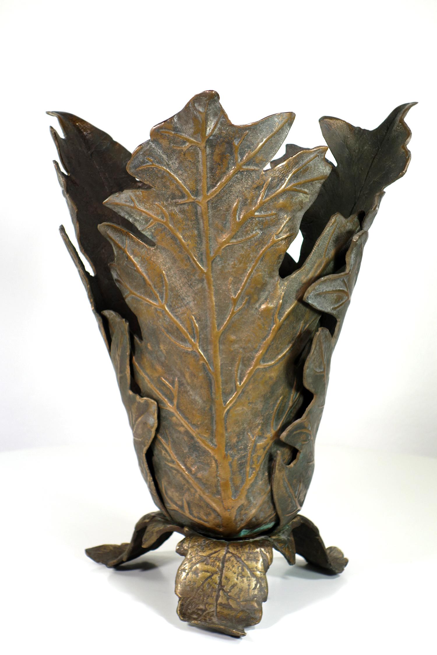 Umbrella Stand
Gabriella Crespi
Italy, 1970

Bronze Leaves Fusion
Artist Sign engraved under the base