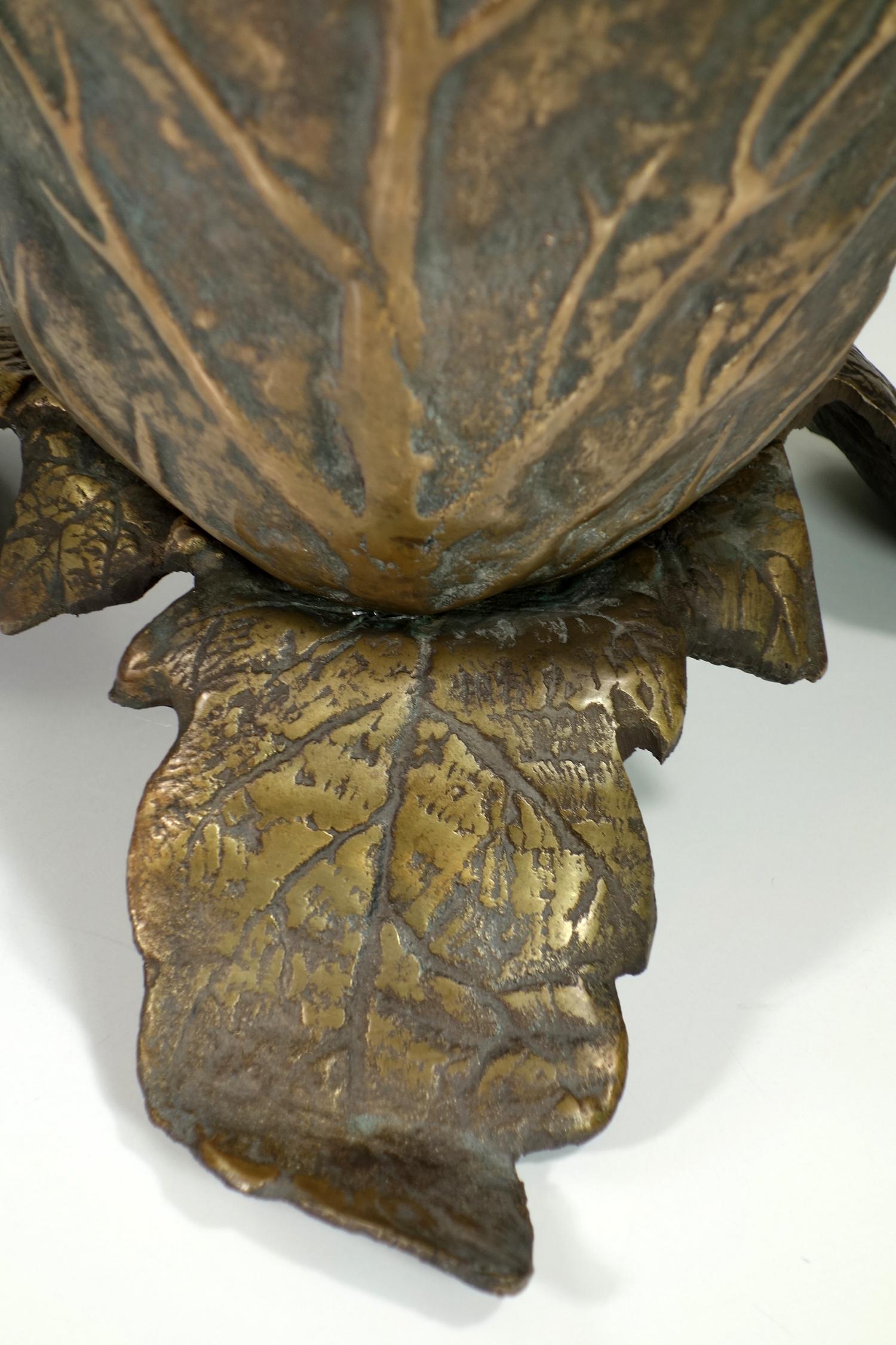 1970 Gabriella Crespi Bronze Sculpture Umbrella Stand For Sale 1