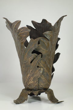 1970 Gabriella Crespi Bronze Sculpture Umbrella Stand