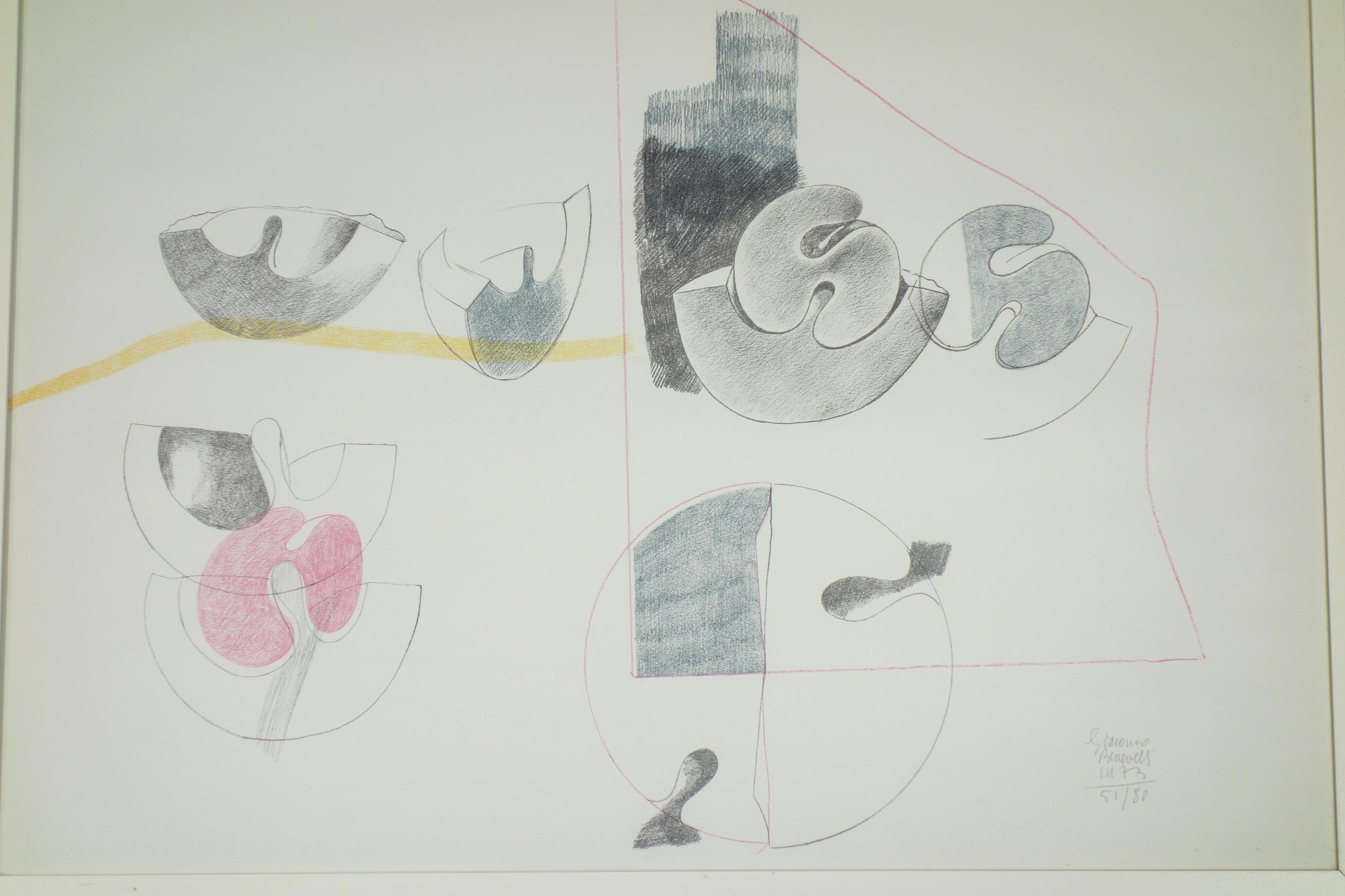 Giacomo Benevelli
Litographie
1973

édition 51/80
Signé et numéroté au crayon.
encadré