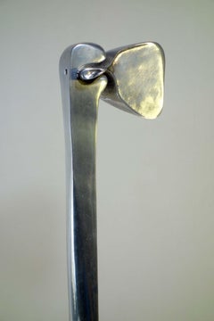 1970 Giacomo Benevelli Modernist Cast Steel Inox Sculpture