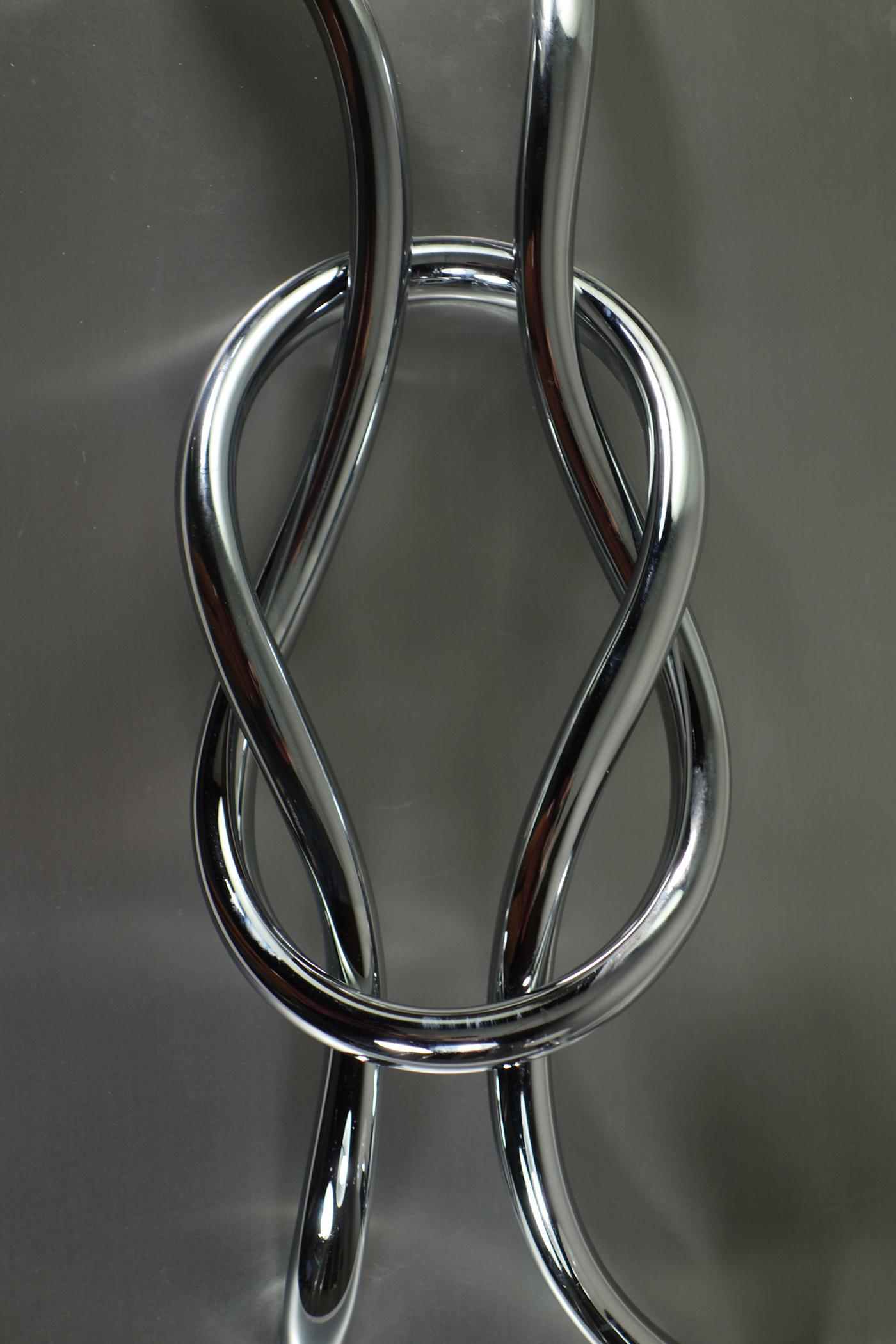 1970 Giacomo Benevelli Missaglia Italian Design Steel Sculpture Wall Lamp For Sale 1