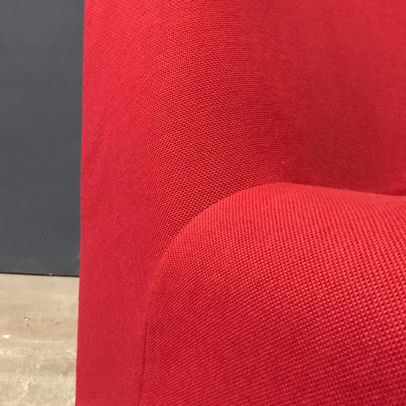 1970, Giancarlo Piretti for Castelli, Italy, Red Fabric Alky Chair 4