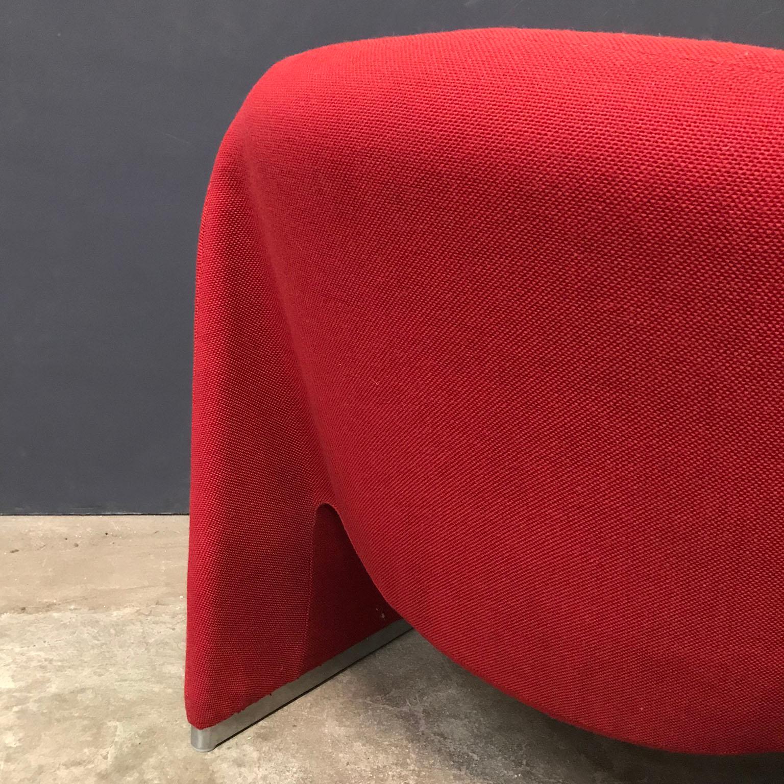 1970, Giancarlo Piretti for Castelli, Italy, Red Fabric Alky Chair 8