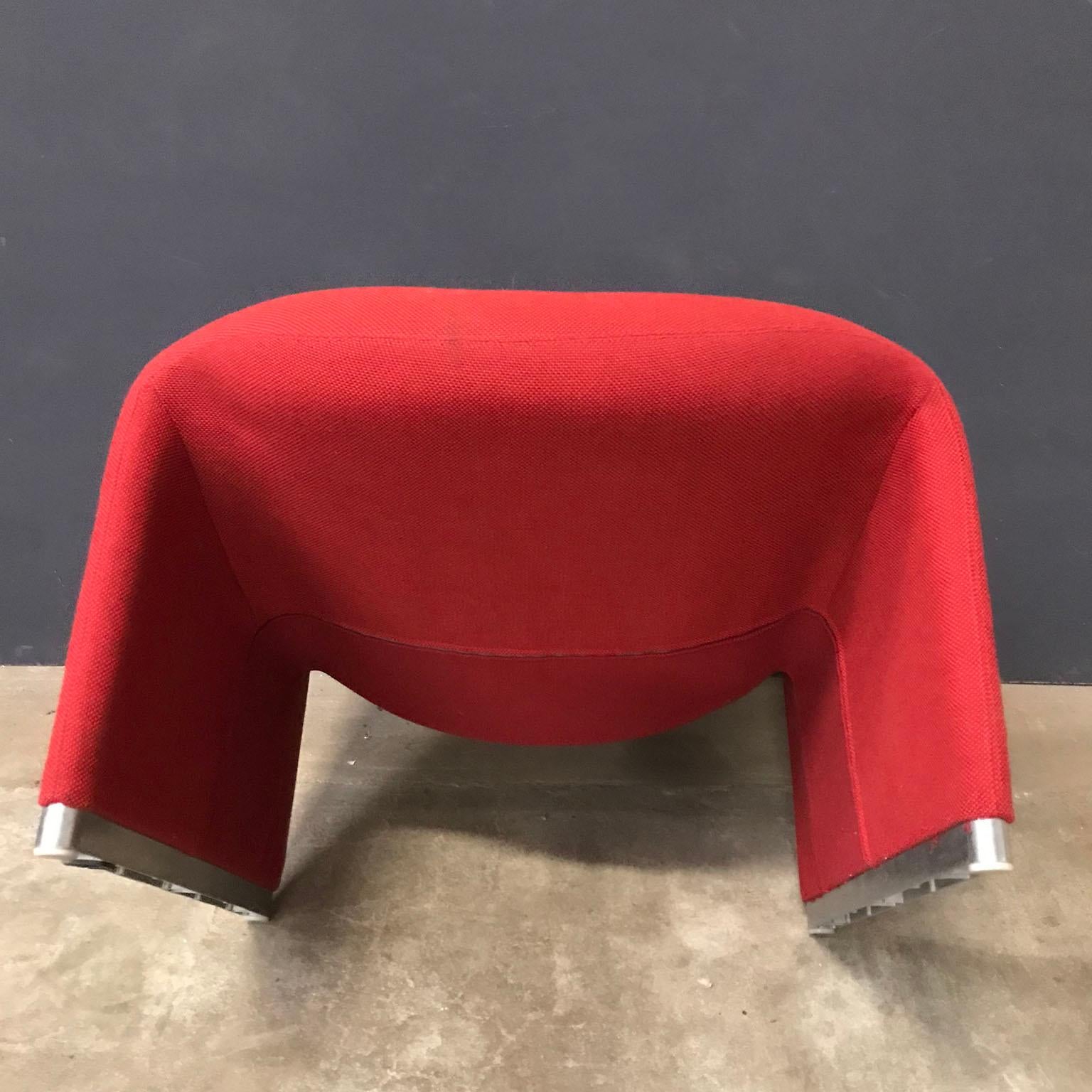 1970, Giancarlo Piretti for Castelli, Italy, Red Fabric Alky Chair 10
