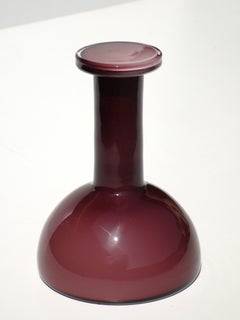 1970 Gianfranco Frattini Progetti Italian Design Purple Murano Glass Bottle