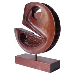 1970 Gianni Pinna Italian Modern Art Wood Sculpture