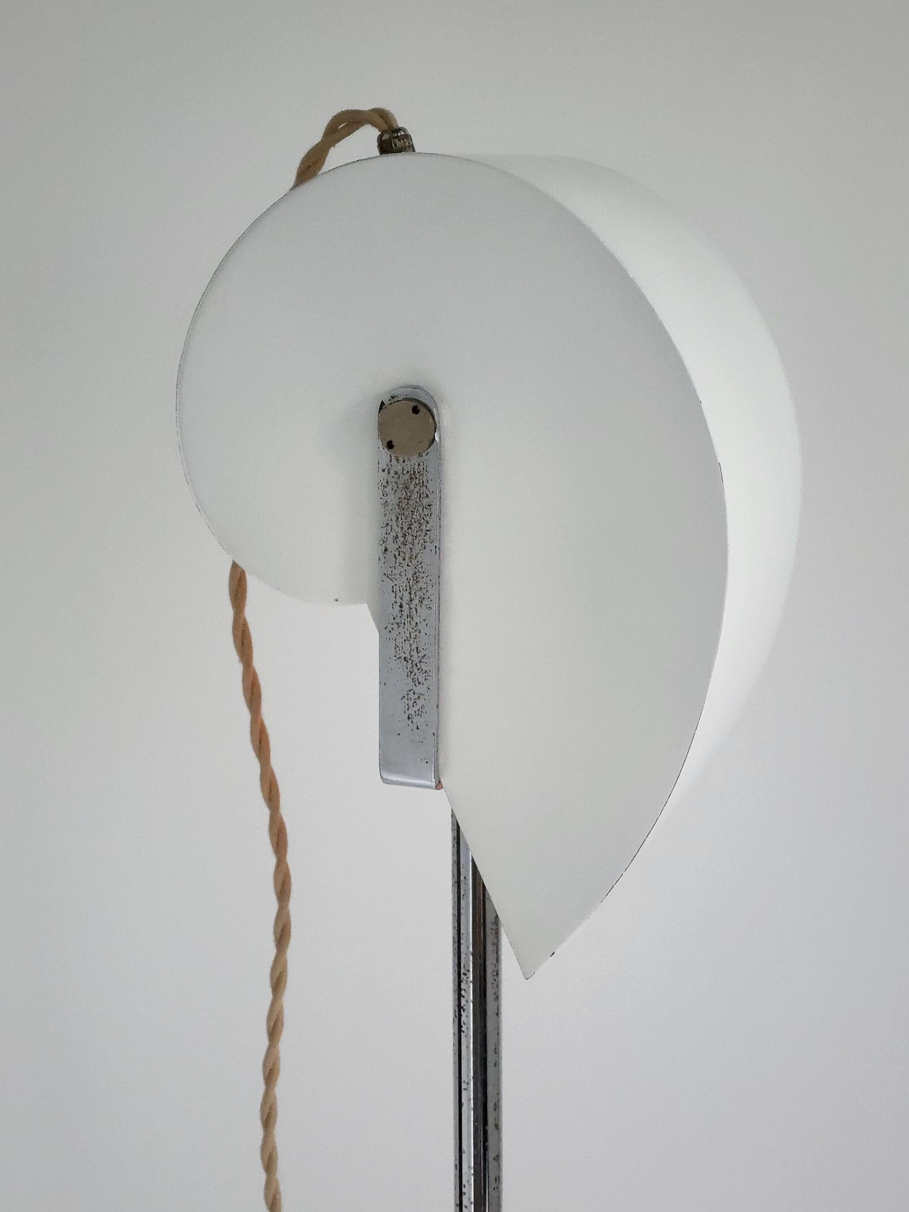 Acier Lampadaire télescopique « escargot » de Giuseppe Raimondi pour le Studio Luce, Italie, 1970 en vente