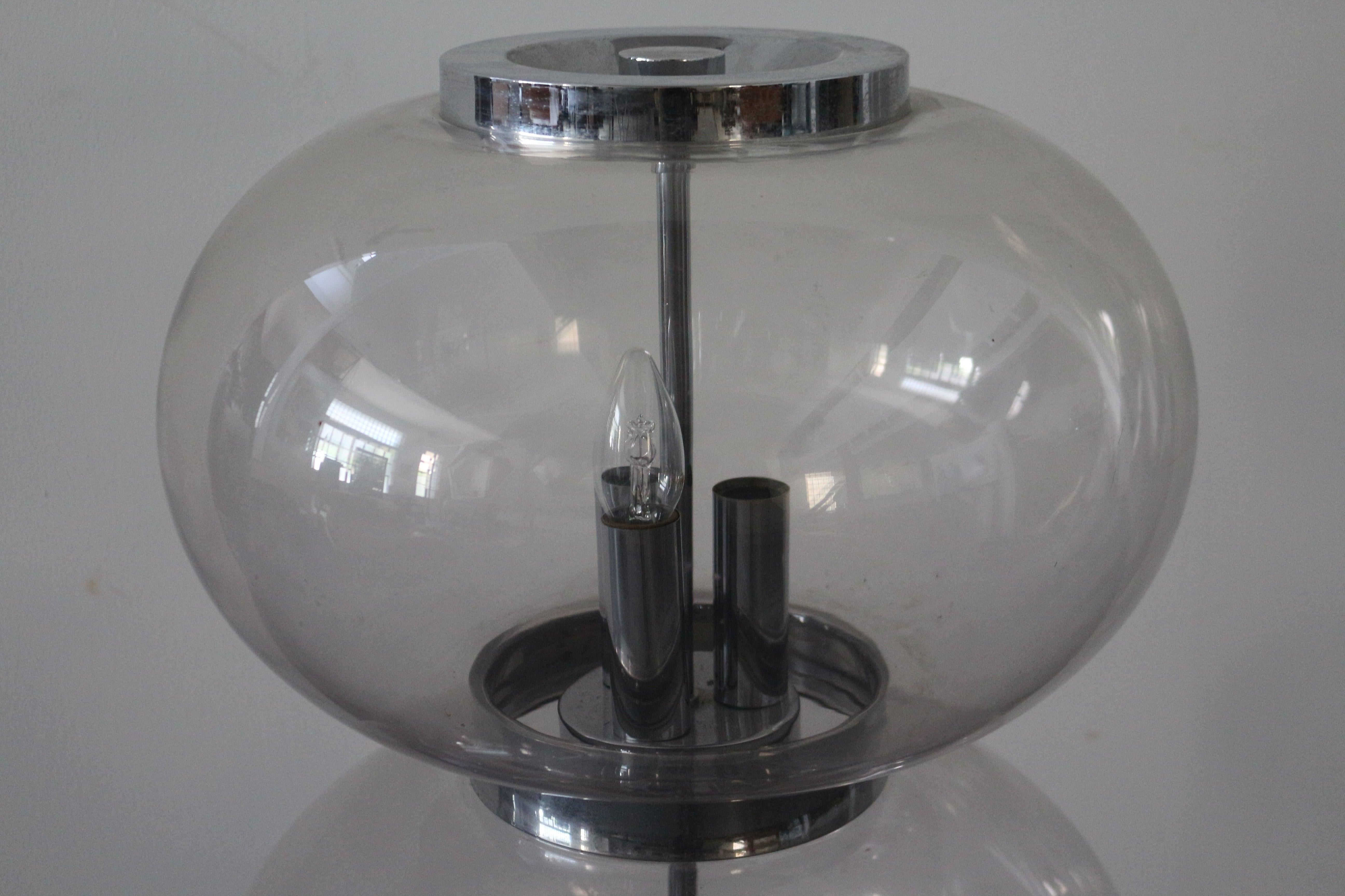 Space Age 1970, Glass Lamp For Sale