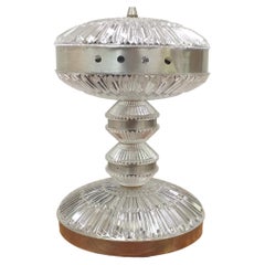 Retro 1970 Glass Table Lamp, Czechoslovakia