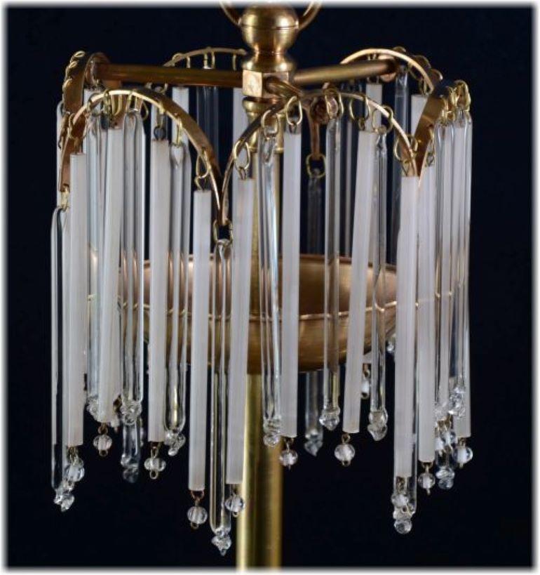 1970 Brass Chandelier with Icicles, Spain For Sale 6
