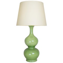 1970 Green Ceramic Table Lamp
