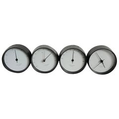 1970, Henning Koppel, Original frühe Uhr und Wetterstation für Georg Jensen