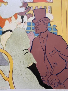 1970 Henri de Toulouse Lautrec "Englishman At The Moulin Rouge" By Mourlot