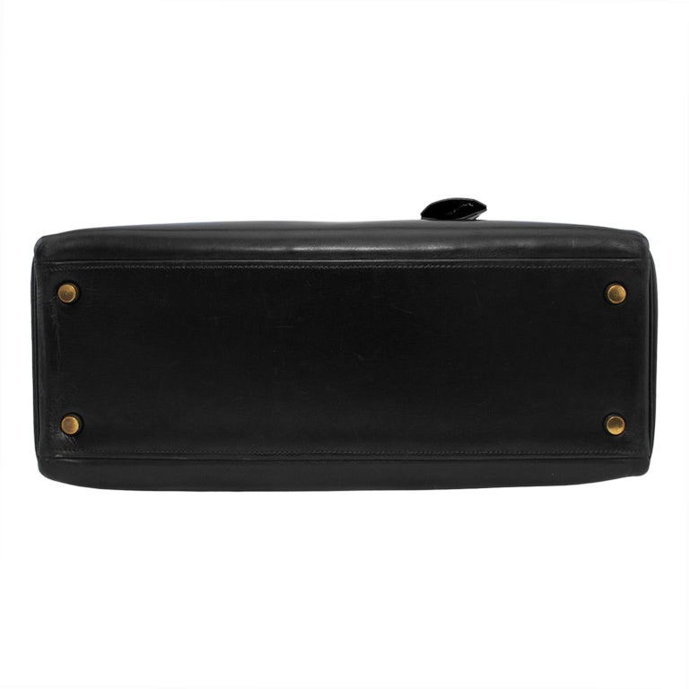 Kelly sport leather crossbody bag Hermès Black in Leather - 34737481