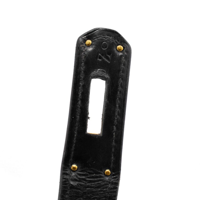 Hermès - Authenticated Kelly Sport Handbag - Leather Black Plain for Women, Very Good Condition