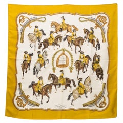 1970 Hermes Reprise by Ledoux Silk Scarf