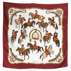 1970 Hermes Reprise by Ledoux Silk Scarf