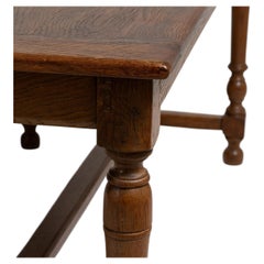 1970 Honey Wood French Dining Table in Original Patina