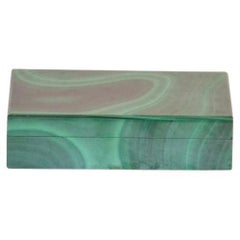 1970 Italian Decorative box in semi-precious stones - Malachite