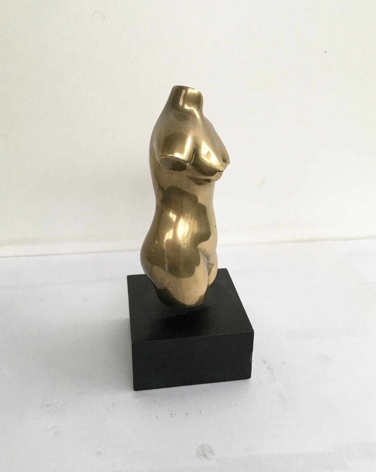 1970 Italy Bronze Abstract Sculpture by Cristiana Isoleri Reperto Fragment For Sale 11