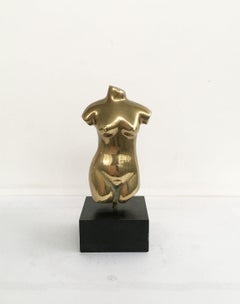 Abstrakte italienische Bronzeskulptur von Cristiana Isoleri, Reperto-Fragment, 1970