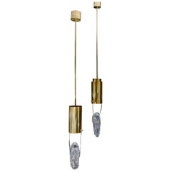 1970 Italy Pair of Angelo Brotto Esperia Pendants
