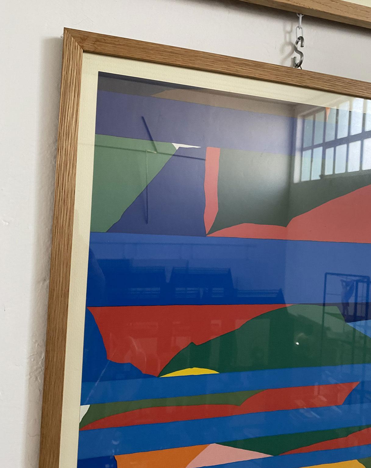 1970 Italien Postmoderne Mehrere Abstrakte Mehrfarbige Drucke von Piero Dorazio im Zustand „Gut“ im Angebot in Brescia, IT