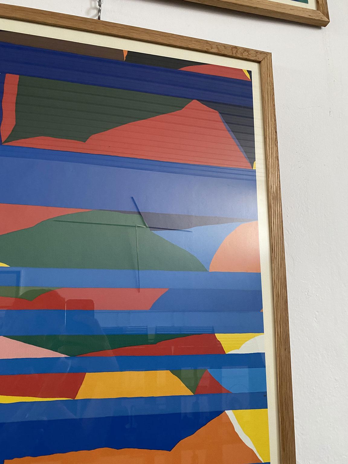 1970 Italien Postmoderne Mehrere Abstrakte Mehrfarbige Drucke von Piero Dorazio (Ende des 20. Jahrhunderts) im Angebot