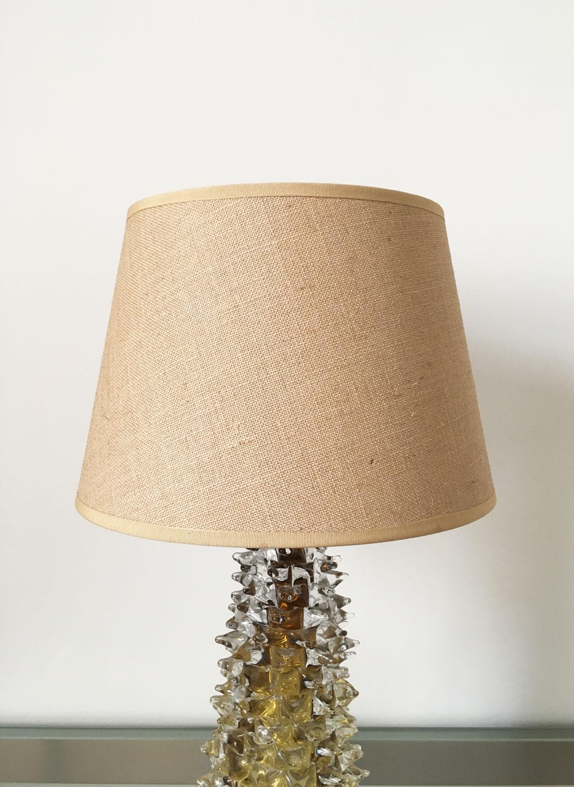 1970 Italie Lampe de table post-moderne en verre soufflé de Murano en vente 9