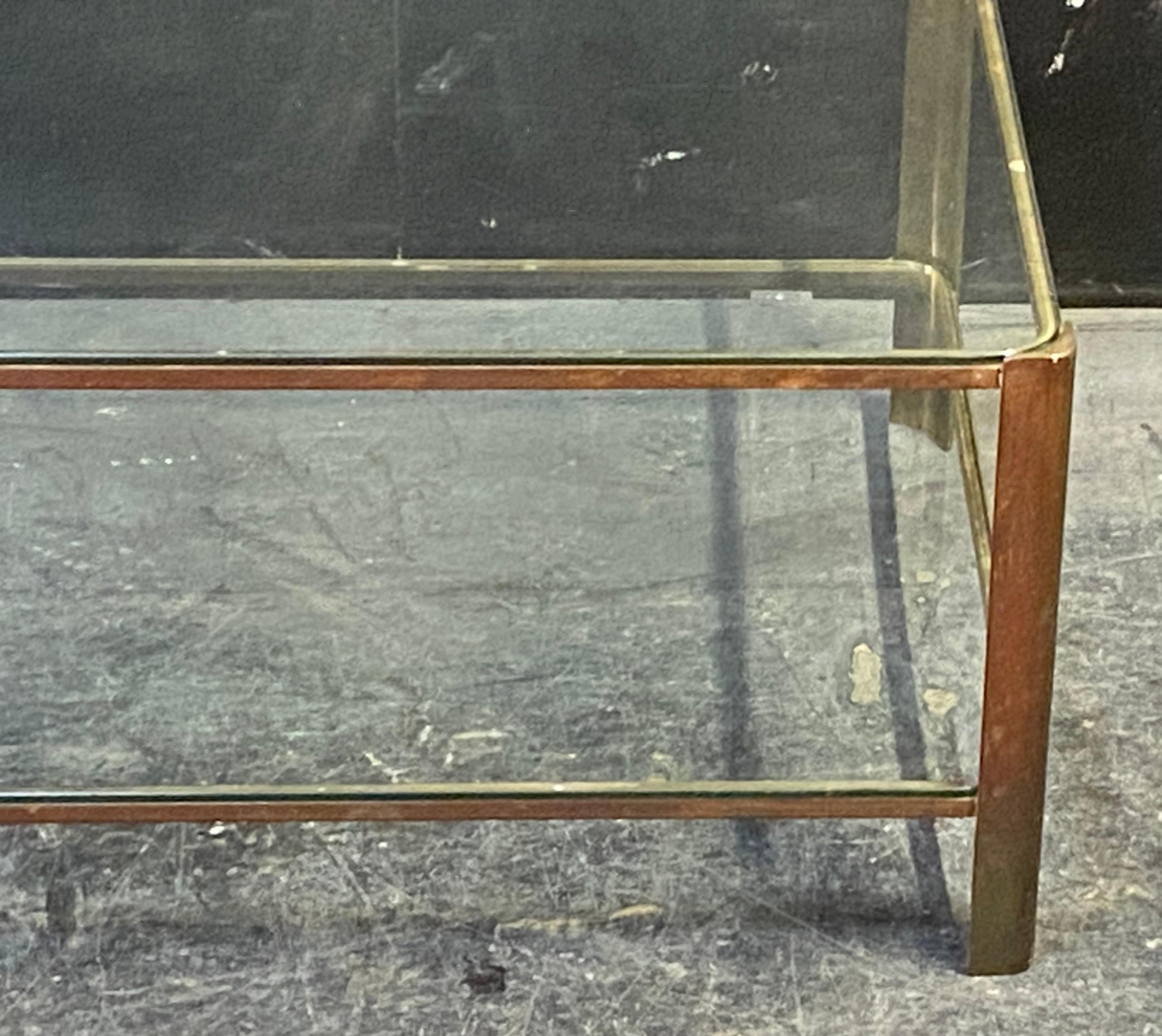 1970′ Jacques QUINET Coffee Table, For Maison MALABERT.Polished Brass. L: 111 cm 5