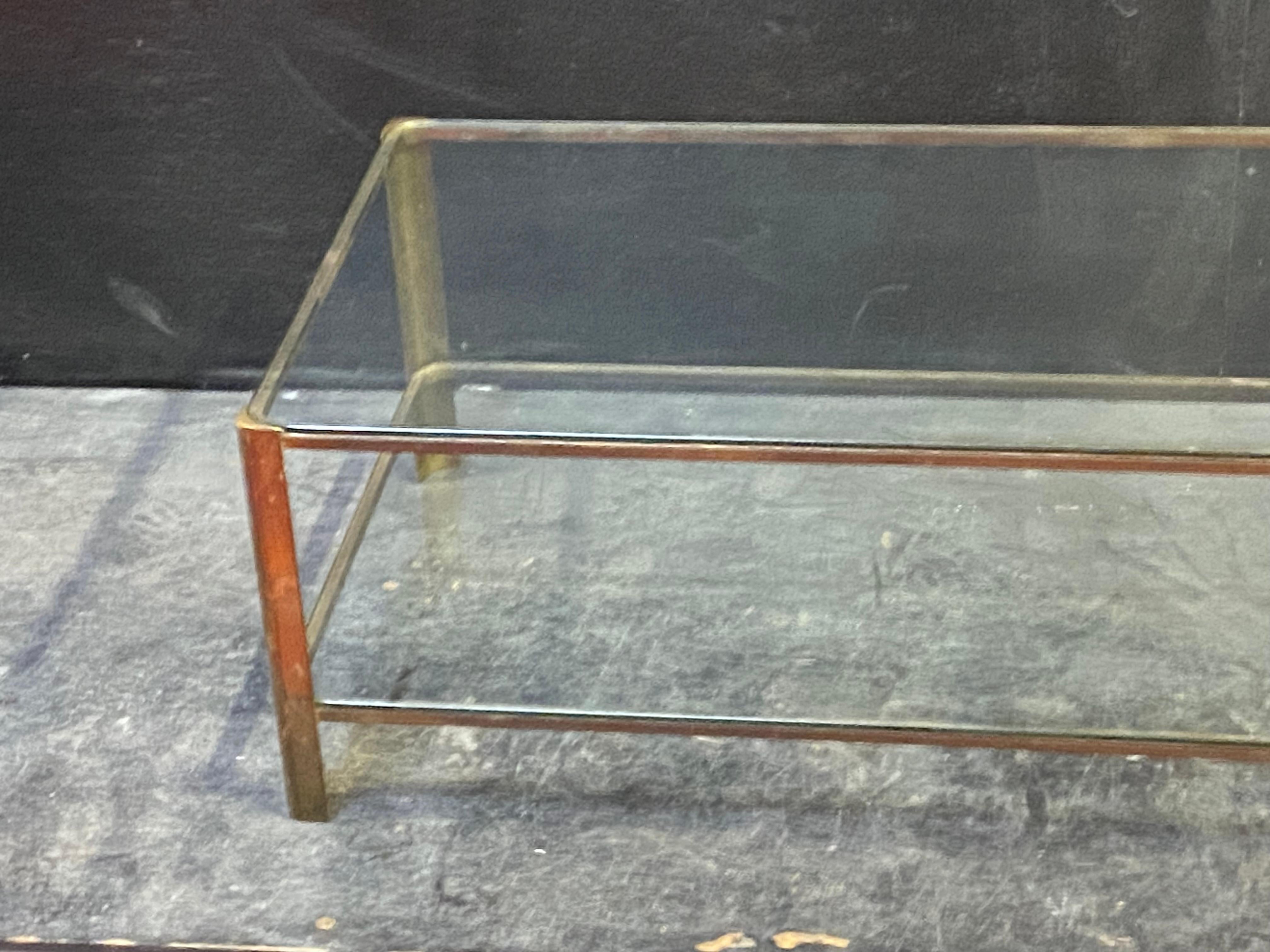 1970′ Jacques QUINET Coffee Table, For Maison MALABERT.Polished Brass. L: 111 cm 6