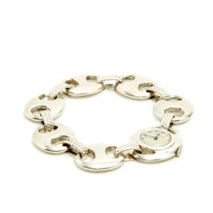 1970 Jaeger-LeCoultre Montre Hermès Grain de Café Silver Watch Rare