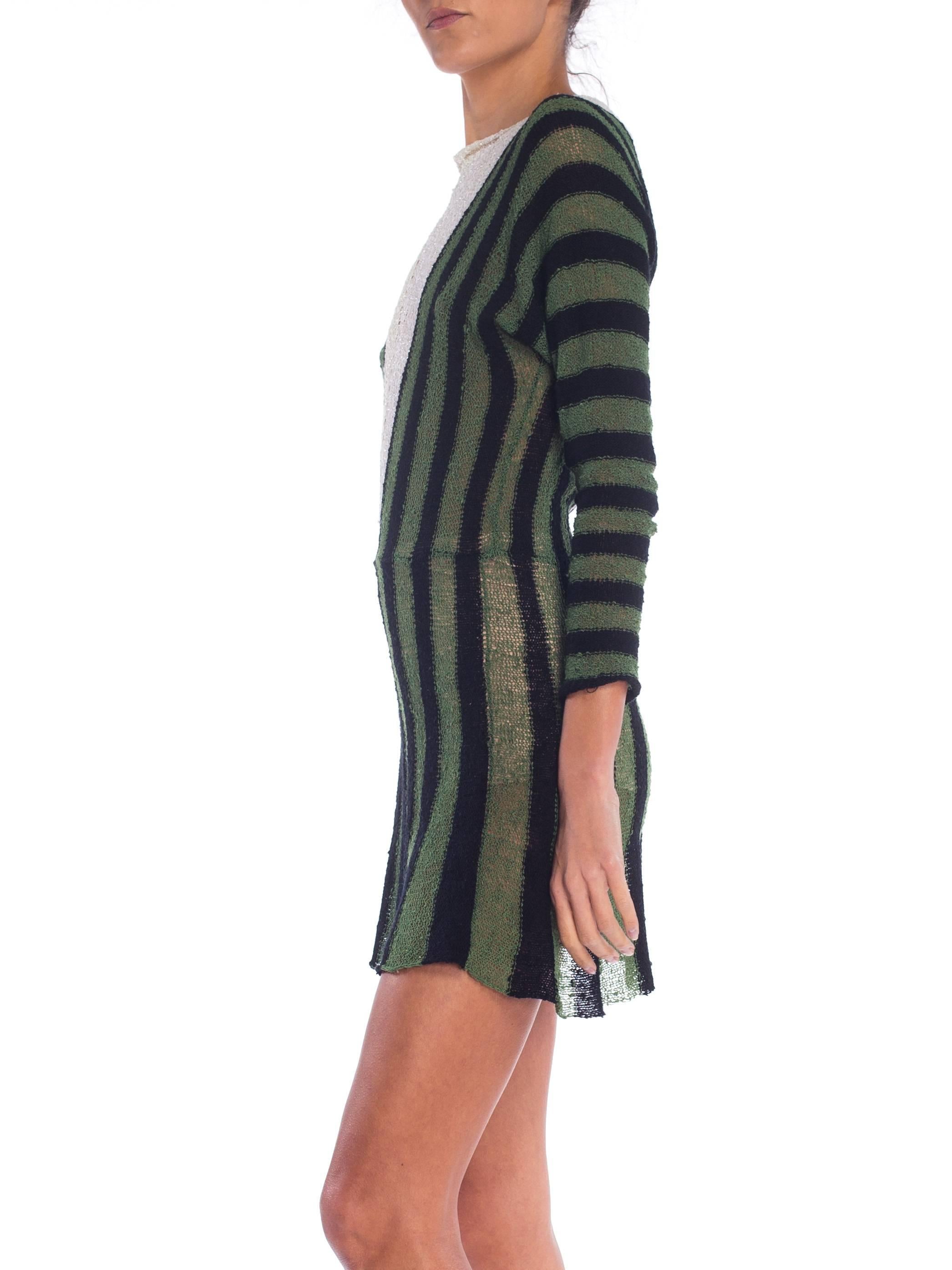 Women's 1970 Knit striped dress 