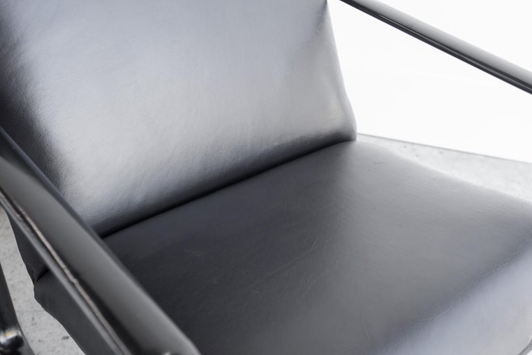 Vintage Knoll Leather Lounge Chairs by Bruce Hannah and Andrew Morrison