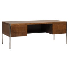 1970 Knoll Rosewood and Steel Florence Model Desk