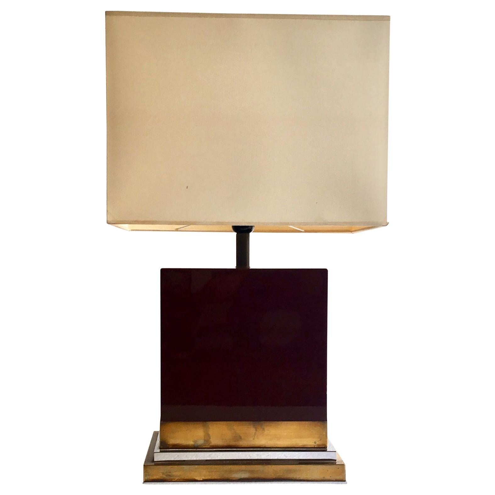 Lampe de table laquée de 1970 par J.C. Mahey en vente 2