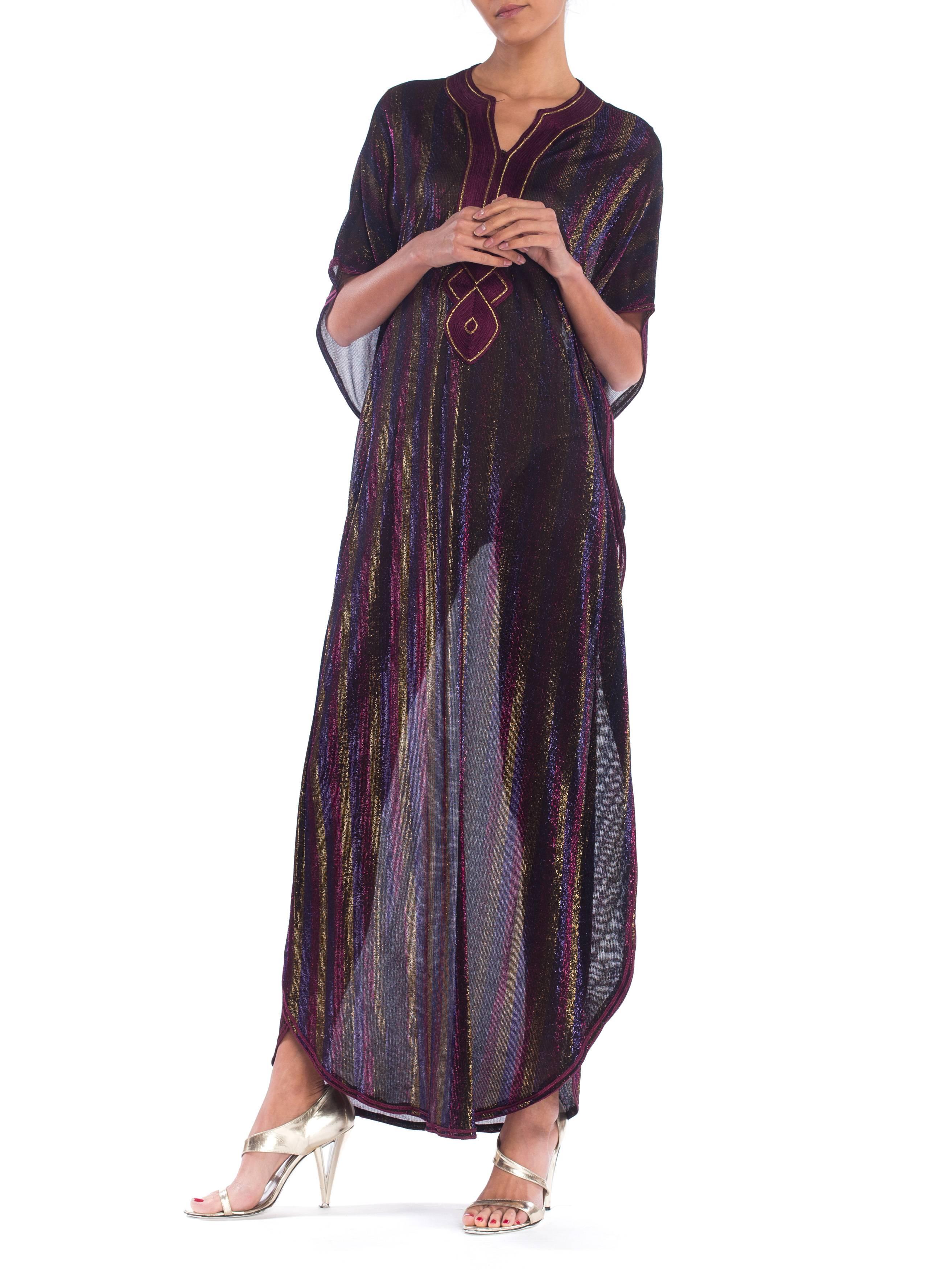 1970 Lame Caftan Kaftan In Excellent Condition In New York, NY