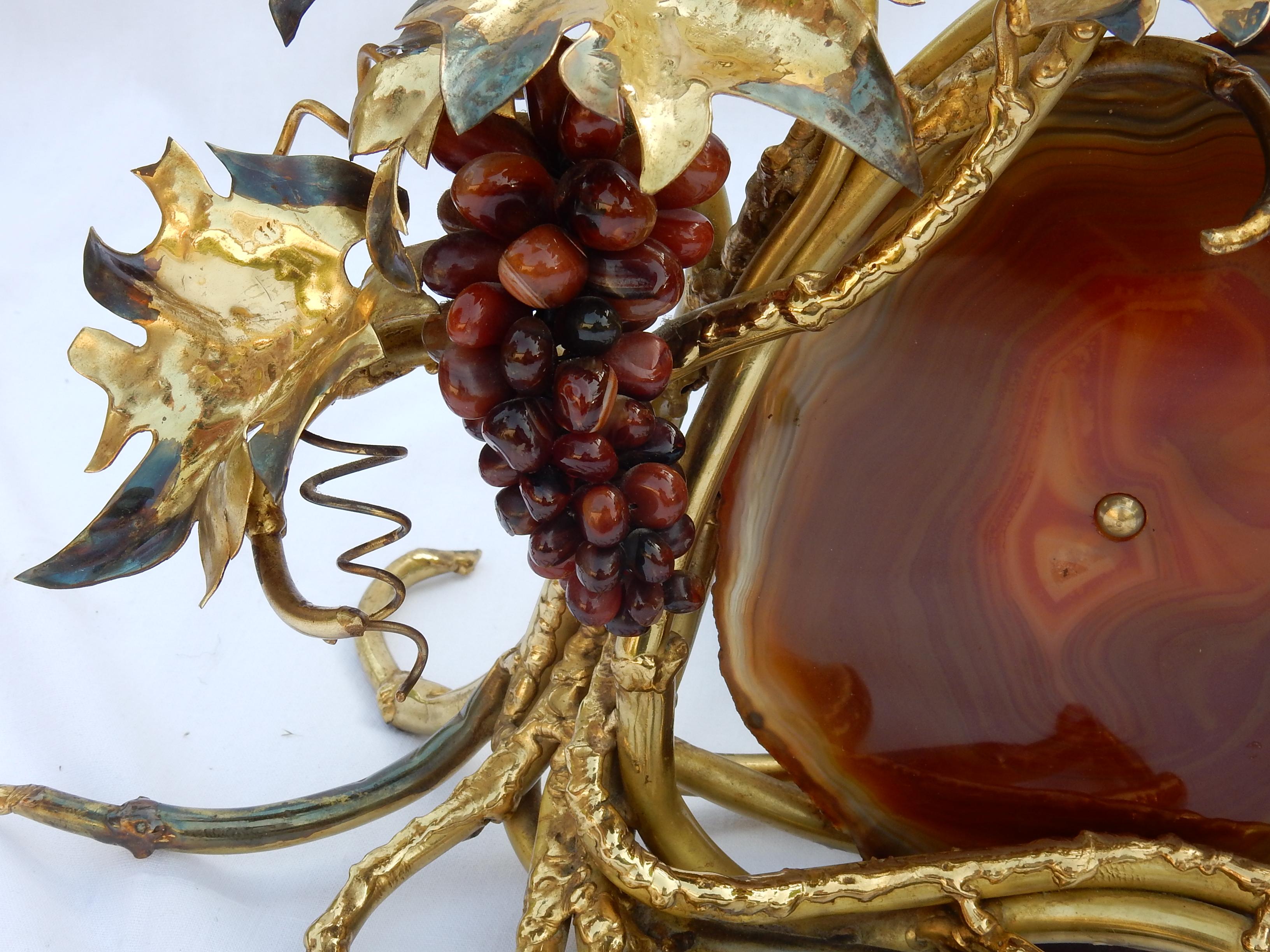 1970 Lamp with Bunch of Grapes Fernandez or Duval Brasseur for Honore, Paris For Sale 1