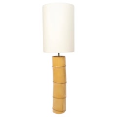 1970 Large Bamboo Lamp Louis Sognot