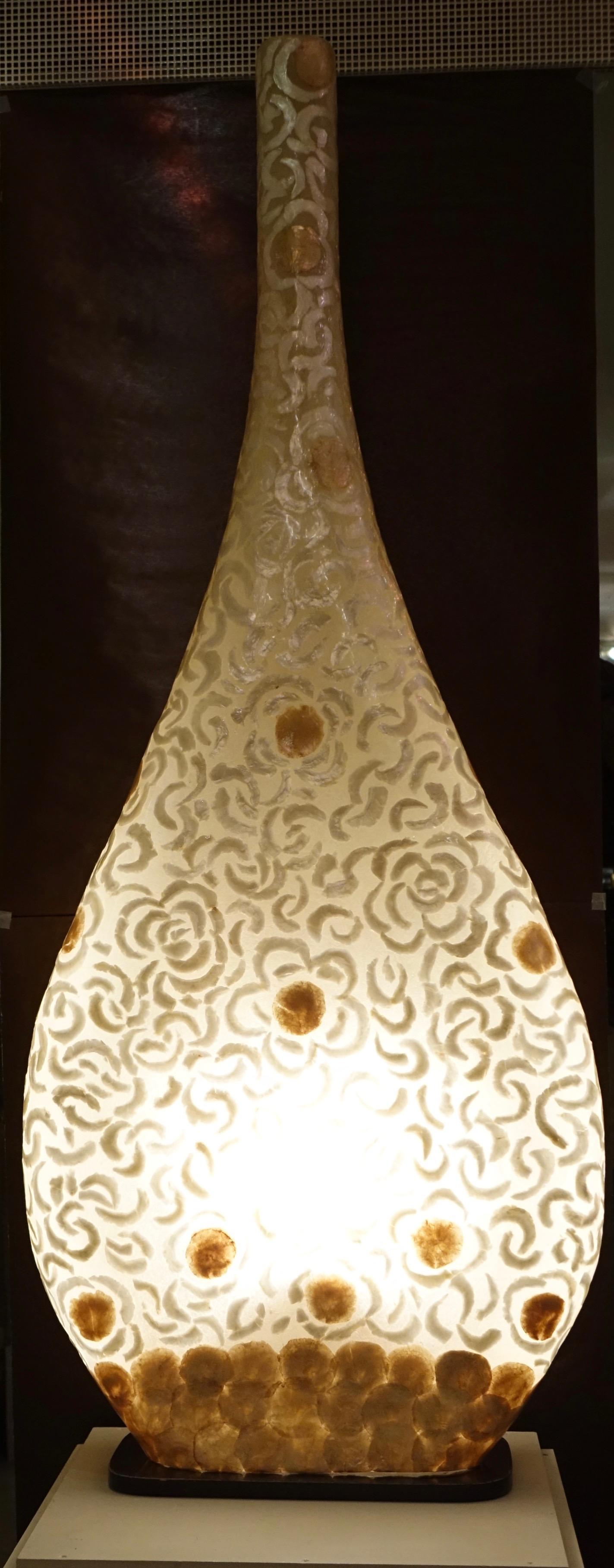 Late 20th Century 1970 Large Lamp in Resin