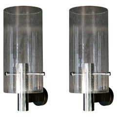 1970 Large Pair of Sconces by Gaetano Sciolari