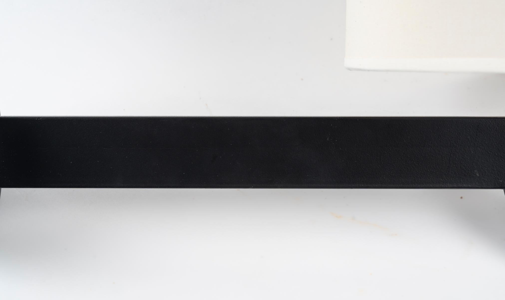 Laiton 1970 Grande paire d'appliques murales par Maison Roche en vente