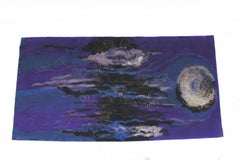 Grande tapisserie en laine d'Art Protis, Tchécoslovaquie, 1970