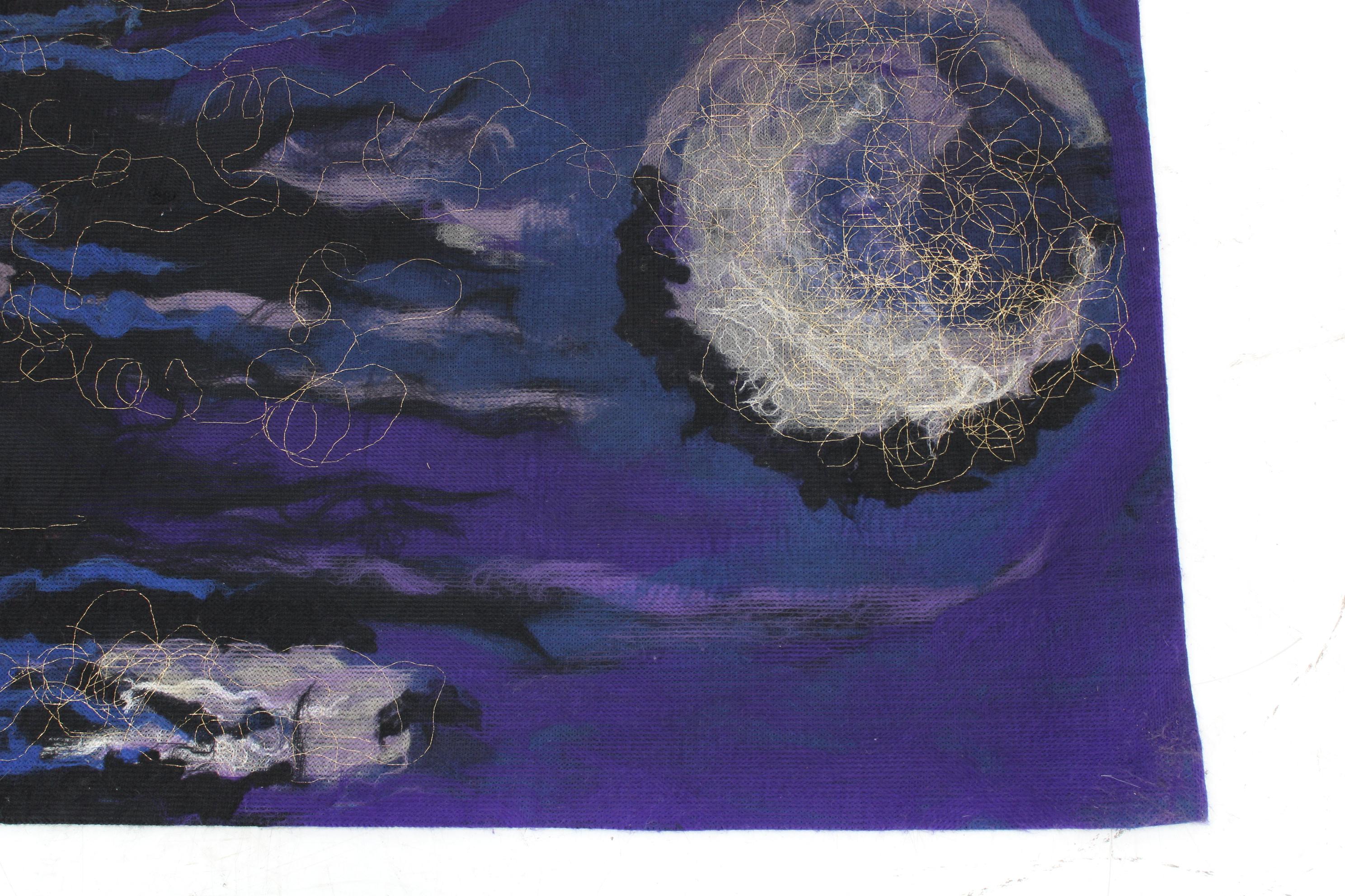 Mid-Century Modern 1970 Large Wool Tapestry by Art Protis , Czechoslovakia For Sale