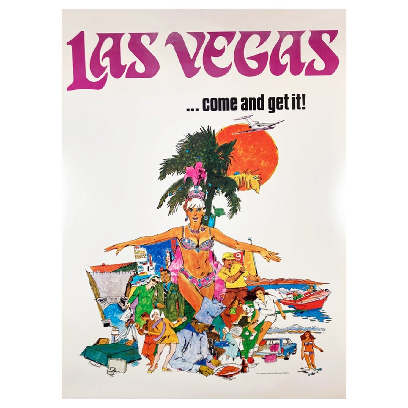 1970 Las Vegas - Kommen und kaufen Sie es! Original-Vintage-Poster, Vintage