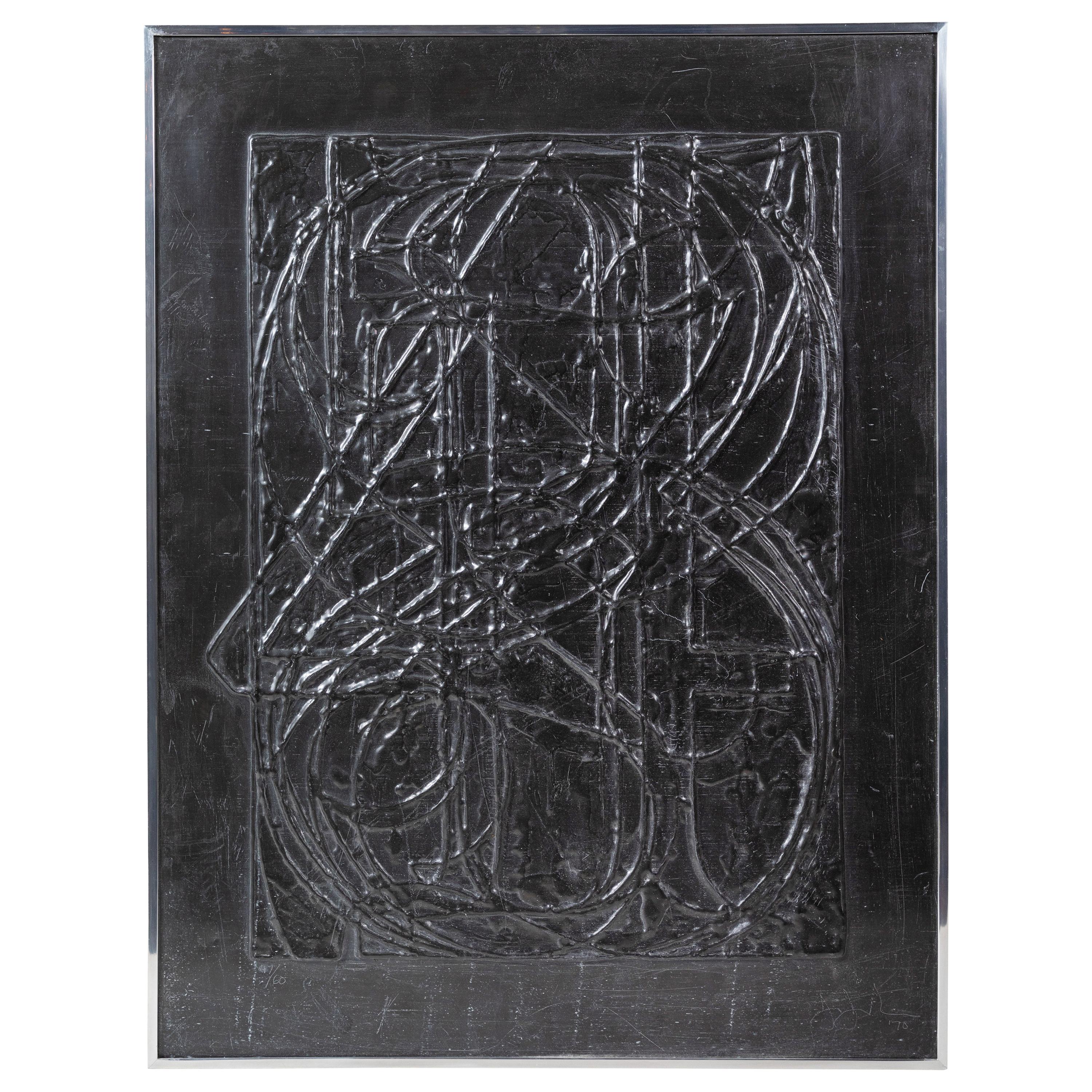 1970 Lead Cast, "0 through 9" by Jasper Johns